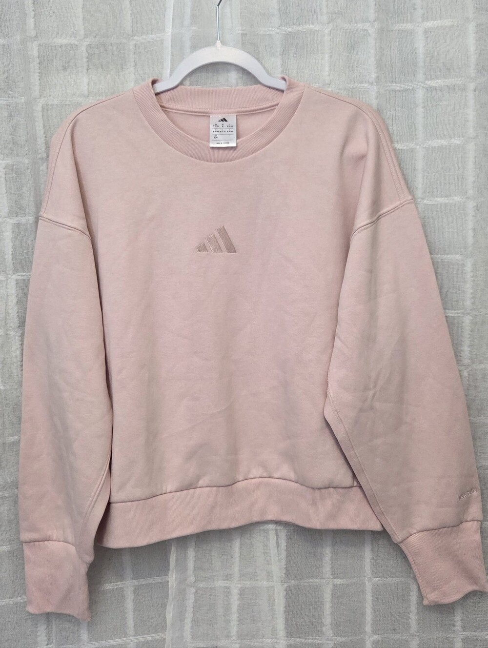 Adidas Women’s Crewneck Sweatshirt - Pale Pink